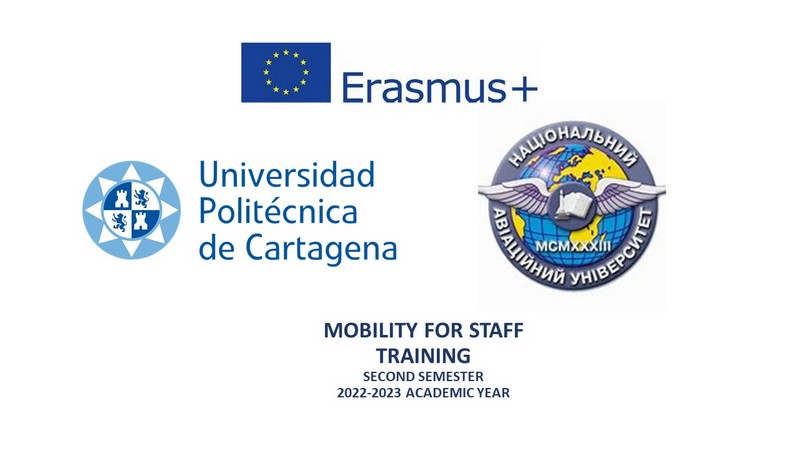 (Українська) ERASMUS+ стажування для співробітників Національого авіаційного університету в Universidad Politécnica de Cartagena (Іспанія)