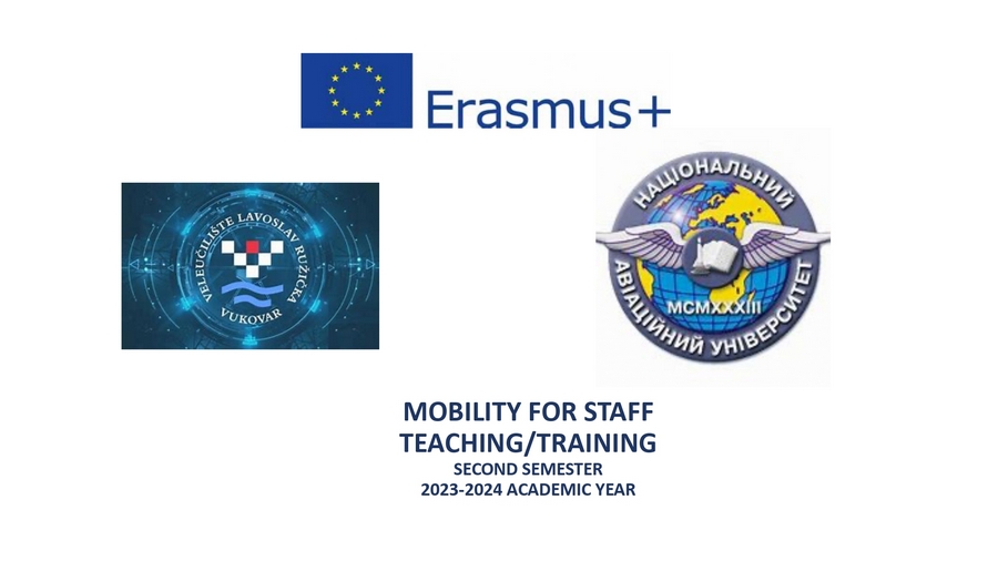 ERASMUS+ викладання/стажування в Коледжі прикладних наук “Lavoslav Ružička“ (Хорватія)